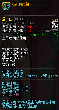  DNF中特殊怪物才能掉落的装备 深渊中apc专属掉落史诗