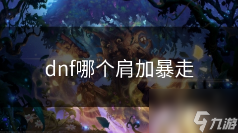dnf哪个肩加暴走